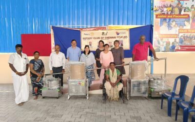 “On 21/02/2024 Chennai Rotary Club presented a Rice Grinder Machine worth one lakh rupees to the…”