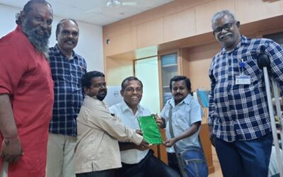 புதிதாக பதவியேற்றுக் கொண்ட மாற்றுத்திறனாளிகள் நலத்துறை செயலாளா் திரு.ஆனந்தகுமார் அவா்களை சந்தித்த நிகழ்வு