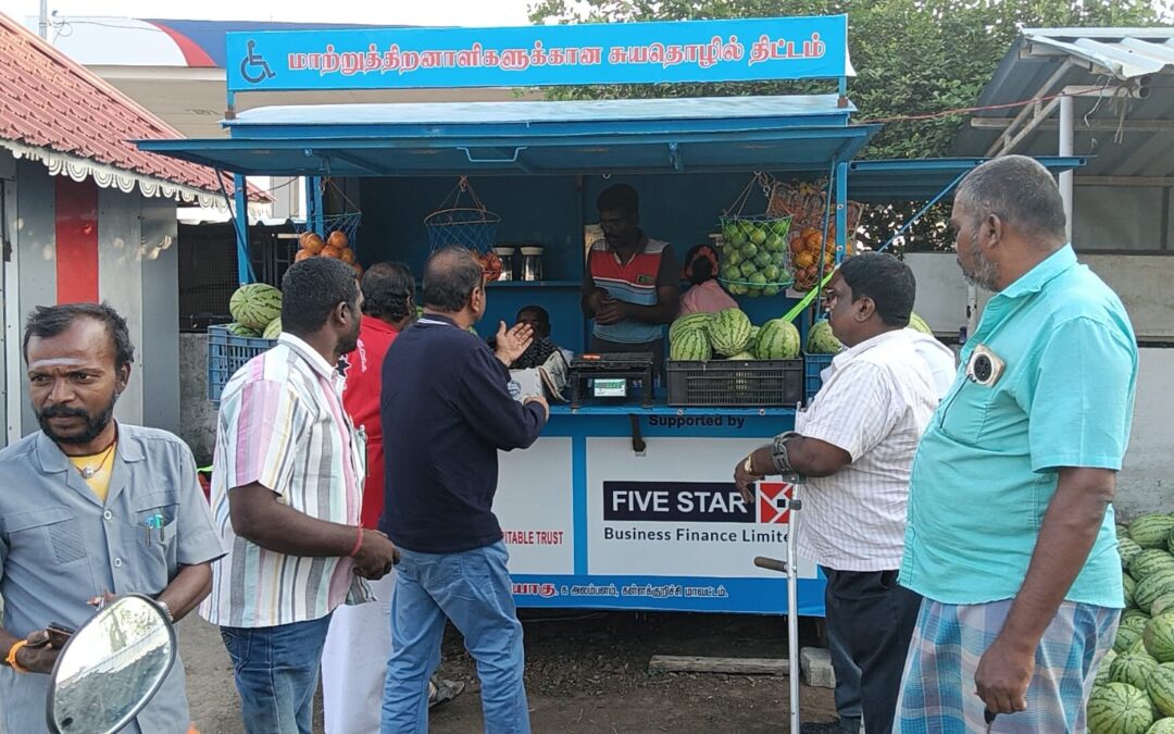 TNDFCT Distributes 20 Bunk Shops to Differently-Abled Beneficiaries Under ‘Stand Without Legs’ Project