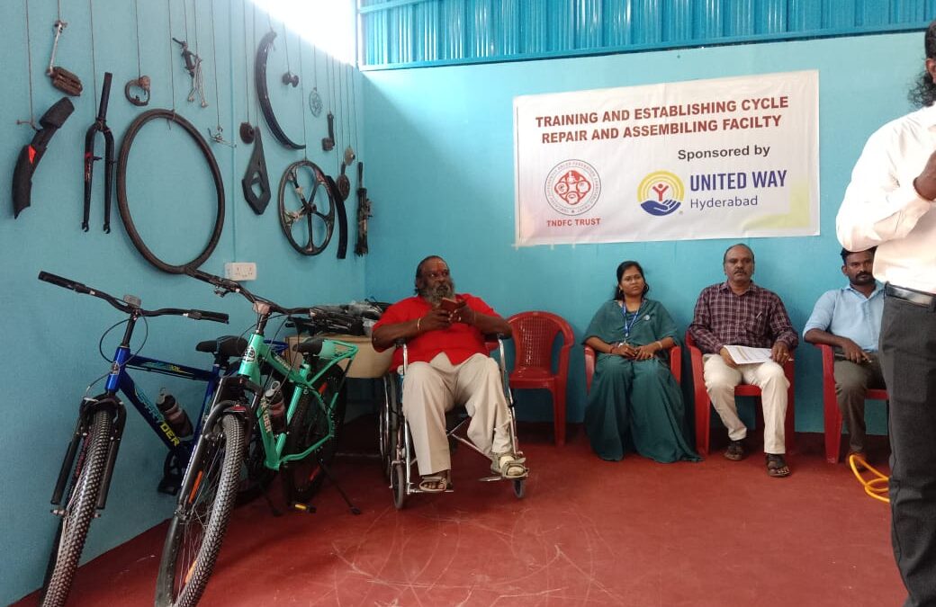 Training for Cycle Assembling and Repairing facility for Differently Abled